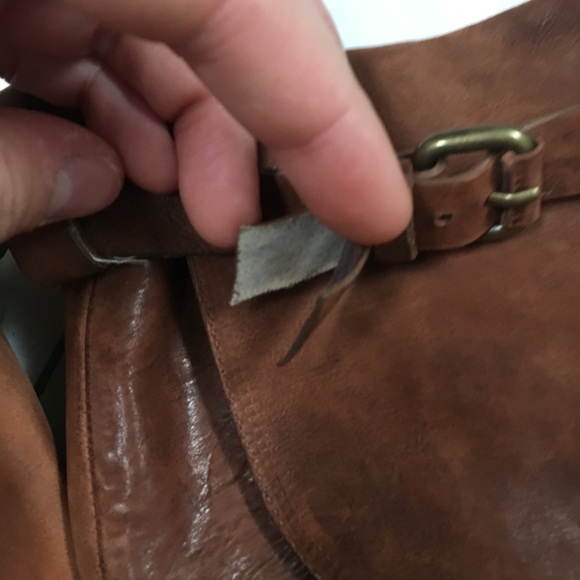 Sartore Brown Distressed Leather Thigh High Boots - Picture 4 of 11